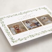 "Laurel Garland" - Holiday Cards in Snow by Everett Paper Goods - Detail