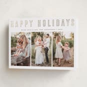 "Triple Happiness" - Holiday Cards in Snow by Juliana Zimmermann - Folded Card