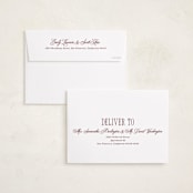 "Elegant Three" - Holiday Cards in Mulberry by Brianne Larsen - FREE Recipient Addressing