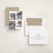 "Shimmering bow tie" - Holiday Cards in Vanilla by Creo Study - Assembled