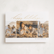 "Simple Trio" - Holiday Cards in Snowflake by Jessica Williams - Front