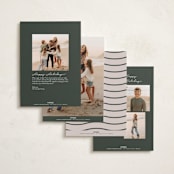 "so merry waved" - Holiday Cards in Forest by Kristen Knechtel - Back of Card Options