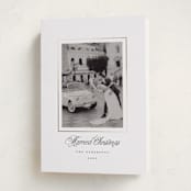 "Classic Gold Frame" - Holiday Cards in Snow by Brandy Folse - Folded Card