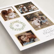 "Wreath Multi" - Holiday Cards in Marshmallow by Everett Paper Goods - Detail