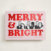 "Big Type Trio" - Holiday Cards in Candy by Snow and Ivy - Front