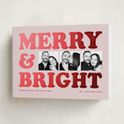 "Big Type Trio" - Holiday Cards in Candy by Snow and Ivy - Folded Card