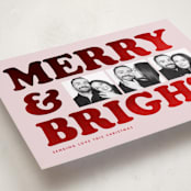 "Big Type Trio" - Holiday Cards in Candy by Snow and Ivy - Detail