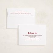 "Big Type Trio" - Holiday Cards in Candy by Snow and Ivy - FREE Recipient Addressing