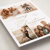"Merry Four" - Holiday Cards in Snow by Emily Betts - Detail