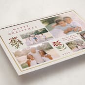 "Classic Bough" - Holiday Cards in Eggnog by Amy Kross - Detail