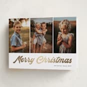"Brilliant Shine" - Holiday Cards in Snow by Alicia Schultz - Folded Card