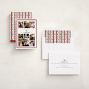 "Formal Holly" - Holiday Cards in Santa Suit by Everett Paper Goods - Assembled