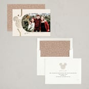 "Disney Mickey Sparkles" - Holiday Cards in Vanilla by Vera Lim - Assembled