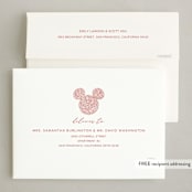 "Disney Mickey Sparkles" - Holiday Cards in Stocking by Vera Lim - FREE Recipient Addressing
