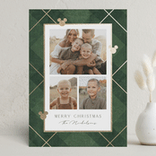 "Disney Mickey's Tartan Plaid" - Holiday Cards in Juniper by Susan Zinader - Front