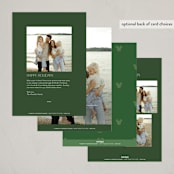 "Disney Mickey's Tartan Plaid" - Holiday Cards in Juniper by Susan Zinader - Back of Card Options