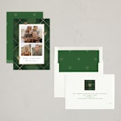 "Disney Mickey's Tartan Plaid" - Holiday Cards in Juniper by Susan Zinader - Assembled