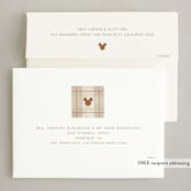 "Disney Mickey's Tartan Plaid" - Holiday Cards in Cinnamon Sugar by Susan Zinader - FREE Recipient Addressing