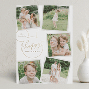 "Disney's Mickey Mouse Casual Script" - Holiday Cards in Snow by Everett Paper Goods - Front
