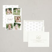 "Disney's Mickey Mouse Casual Script" - Holiday Cards in Snow by Everett Paper Goods - Assembled