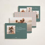 "Ribbon Frame" - Holiday Cards in Holly Sprig by Carolyn MacLaren - Back of Card Options