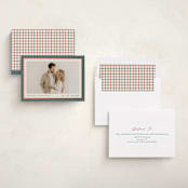 "Ribbon Frame" - Holiday Cards in Holly Sprig by Carolyn MacLaren - Assembled