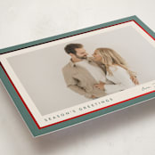 "Ribbon Frame" - Holiday Cards in Holly Sprig by Carolyn MacLaren - Detail