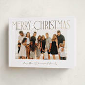 "Christmas Headline" - Holiday Cards in Starlight by Kacey Kendrick Wagner - Folded Card