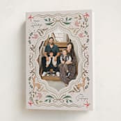 "Flourish Ornament" - Holiday Cards in Pastel by Elly - Folded Card