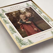 "Winter Trees" - Holiday Cards in Toffee by Petra Kern - Detail