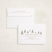 "Winter Trees" - Holiday Cards in Toffee by Petra Kern - FREE Recipient Addressing
