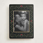 "Detailed" - Holiday Cards in Holly Berry by Susan Moyal - Front