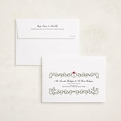 "Detailed" - Holiday Cards in Holly Berry by Susan Moyal - FREE Recipient Addressing