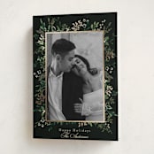 "Framed Botanicals" - Holiday Cards in Wreath by Susan Moyal - Folded Card