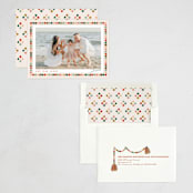 "Pom Pom Garland" - Holiday Cards in Candied Apple by Joanna Griffin - Assembled
