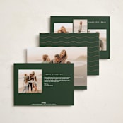 "Vacation Postcard" - Holiday Cards in Forest by Amy Payne - Back of Card Options