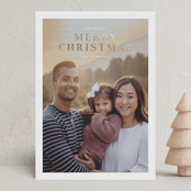 "A Sentimental Holiday" - Holiday Cards in Snow by Chris Griffith - Front