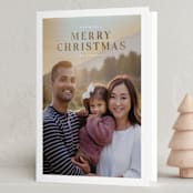 "A Sentimental Holiday" - Holiday Cards in Snow by Chris Griffith - Folded Card