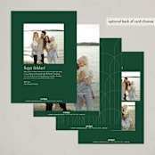 "Glory Around" - Holiday Cards in Pine by Brianne Larsen - Back of Card Options