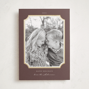 "Classic Corners" - Holiday Cards in Pinecone by Emily Betts - Front
