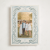 "Scalloped Edge Holiday" - Holiday Cards in Sapphire by Chris Griffith - Front