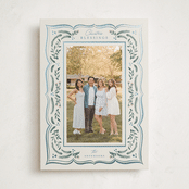 "Scalloped Edge Holiday" - Holiday Cards in Sapphire by Chris Griffith - Front