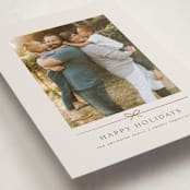 "Minimal Line" - Holiday Cards in Linen by Kelly Schmidt - Detail