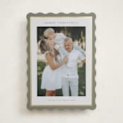 "Foil Frame" - Holiday Cards in Sage by Nicole Walsh - Front
