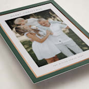 "Foil Frame" - Holiday Cards in Evergreen by Nicole Walsh - Detail