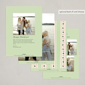 "Holly Frames" - Holiday Cards in Pine by Baumbirdy - Back of Card Options