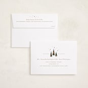 "Picture Perfect" - Holiday Cards in Champagne by Erin German - FREE Recipient Addressing