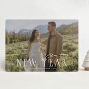 "Very Merry Christmas!" - Holiday Cards in Twinkle Lights by Wildfield Paper Co - Front