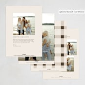 "classic framed" - Holiday Cards in Vanilla by Stephanie Hawkes - Back of Card Options