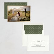 "Festive Holiday Border" - Holiday Cards in Lily by Wildfield Paper Co - Assembled